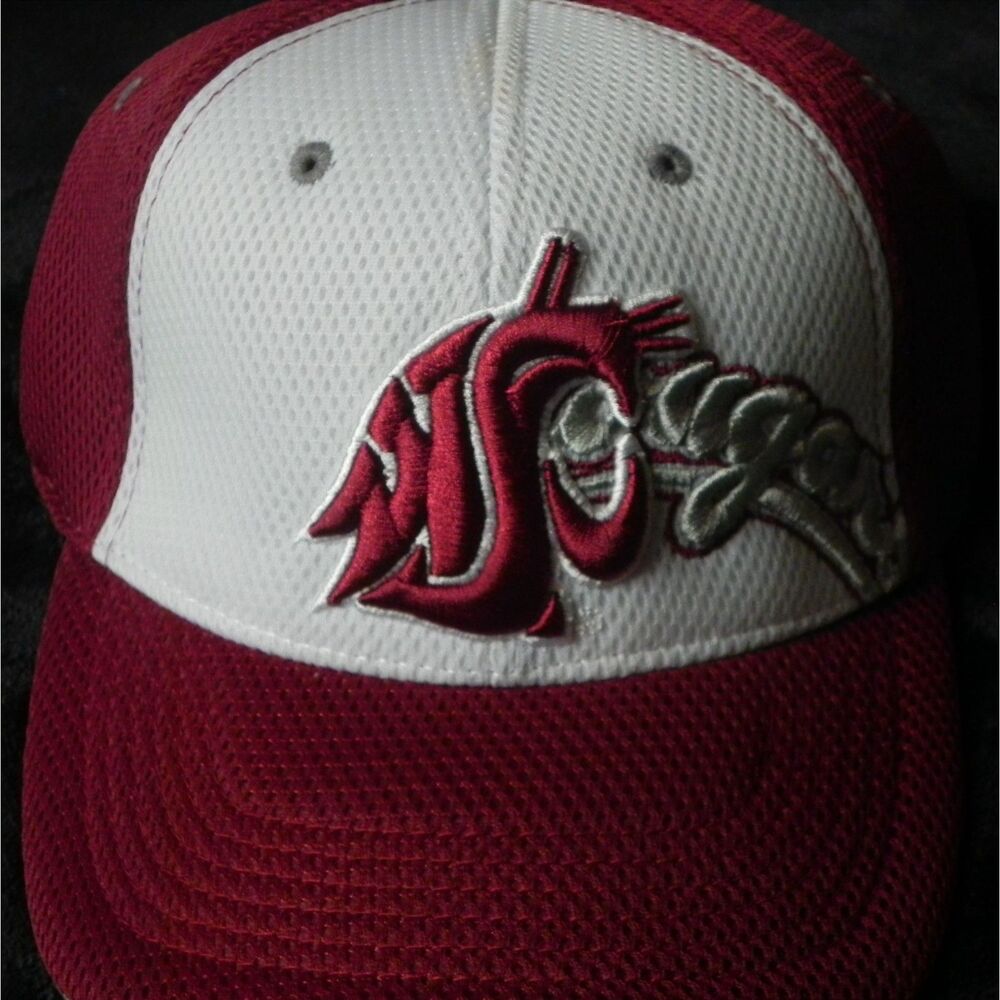 Washington State Cougars Top of the World One-Fit Red & White Mesh Hat
